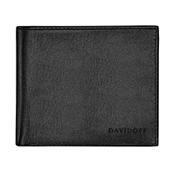 Davidoff Brieftasche Schwarz Essentials 22857 Geldbörse mit Münzfach Leder