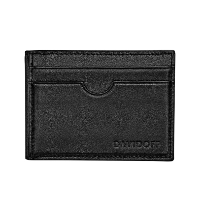 Davidoff Kreditkartenetui Schwarz Essentials 22851 kleine Brieftasche Leder