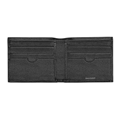 Davidoff Brieftasche Schwarz Essentials 22853 Amerik, Geldbörse kein Münzfach