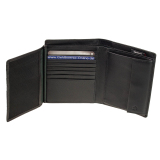Strellson Geldbörse Carter Billfold V15 Schwarz RFID Schutz viele Kartenfächer