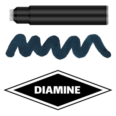 Diamine Standard Patronen Füller Füllfederhalter 4001 Tinte DIA551 Blue Black