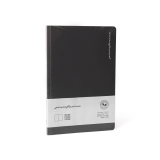 Pininfarina Stone Paper Notizbuch Soft-Touch-Cover 14*21cm Schwarz dottet