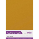 Crafter´s Companion Centura Pearl, A4, 310g, 10 Blatt, Farbe: Old Gold