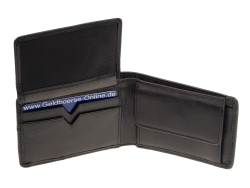 Picard kleine Geldbörse Soft Safe RFID Schutz Schwarz Mini Portemonnaie Wallet