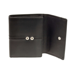 Damen Portemonnaie klein Maitre Birkenfeld Dalene Vintage Leder Schwarz Wallet