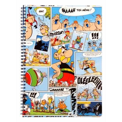 Asterix Spiralbuch DIN A5 Clairefontaine 60 Blatt liniert versch. Motive Blau