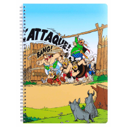 Asterix DIN A4 Spiralbuch Clairefontaine 50 Blatt liniert verschiedene Motive