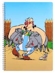 Asterix DIN A4 Spiralbuch Clairefontaine 50 Blatt liniert verschiedene Motive