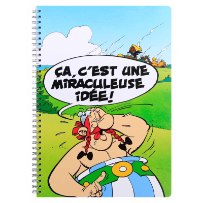 Asterix DIN A4 Spiralbuch Clairefontaine liniert, Ca, C´est une Miraculeuse Idee