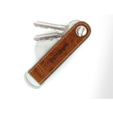 Keykeepa Schlüsselorganizer Leder Loop Cognac Brown  für 7 Schlüssel Braun