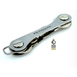 Keykeepa Schlüsselorganizer Classic Steel für 12 Schlüssel Schwarz Edelstahl