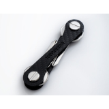 Keykeepa Schlüsselorganizer Classic Carbon Black für 12 Schlüssel Schwarz