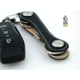 Keykeepa Schlüsselorganizer Phantom Black Leder  für 12 Schlüssel Schlüsseletui