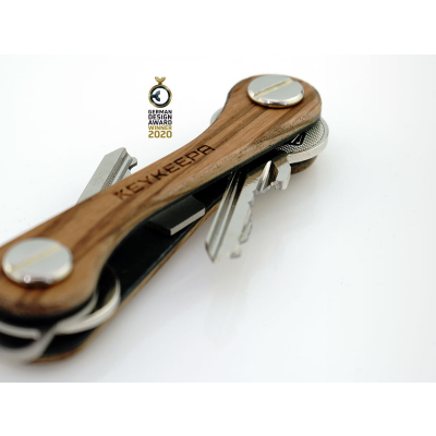 Keykeepa Schlüsselorganizer Wood Zebrano Holz für 12 Schlüssel - Geld,  34,95 €