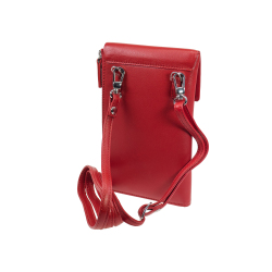 Handytasche Umhängetasche für Smartphone Maitre belg Margarete mit Geldbörse Rot