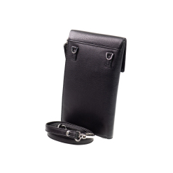Phonebag Schwarz Umhängetasche Smartphone Maitre belg Margarete mit Geldbörse