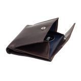Maitre Geldbörse birkheim Dunkelbraun quadratisch Portemonnaie Leder RFID Schutz
