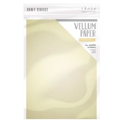 Tonic Studios Craft Perfect, Pearled Gold Vellum, A4...