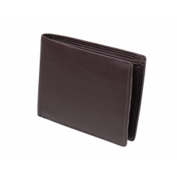 GO Geldbörse mit RFID Schutz Braun Geldbeutel Leder Querformat Portemonnaie