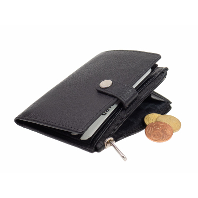 Geldbörse mit RFID-Schutz, schwarz