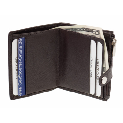 kleine Geldbörse mit RFID Schutz GO Braun Geldbeutel...
