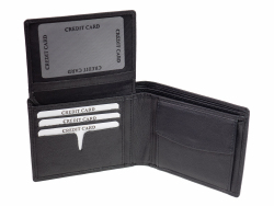 Portemonnaie GO Geldbörse mit RFID Schutz Schwarz...