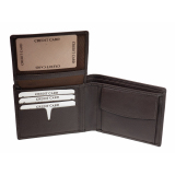 Portemonnaie GO Geldbörse mit RFID Schutz Braun Geldbeutel Leder Querformat