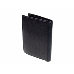 GO Geldbörse mit RFID Schutz Leder Geldbeutel Portemonnaie Schwarz Hochformat