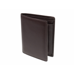 GO Geldbörse mit RFID Schutz Leder Geldbeutel Portemonnaie Braun Hochformat