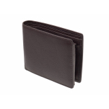 Leder Portemonnaie GO Geldbörse mit RFID Schutz Braun Geldbeutel Querformat