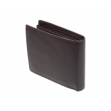 Leder Portemonnaie GO Geldbörse mit RFID Schutz Braun Geldbeutel Querformat