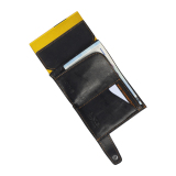 Slim Secure Carbon Geldbörse Münzfach Schwarz Gelb TONY PEROTTI Minibörse RFID