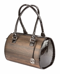 Sebastian Sturm Handtasche Carmen Holz Leder...