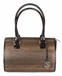 Sebastian Sturm Handtasche Carmen Holz Leder...