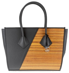 Betty Henkeltasche Sebastian Sturm Handtasche Holz Leder...